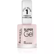 Rimmel Super Gel Step 1 lak za francosko manikiro odtenek 091 English Rose 12 ml