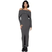 Ženska obleka KILLSTAR - Dusk Empress - Grey - KSRA013920