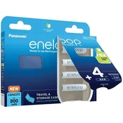 eneloop AVACOM Polnilne baterije AAA Panasonic N 800mAh Ni-MH 4ks Blister + CASE