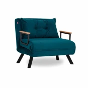 Atelier del Sofa Sando Single Fotelja na razvlacenje, Petrolej