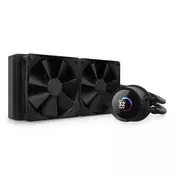 NZXT Kraken 240 240 mm 2x120 mm AIO LCD crni hladnjak za procesor s vodenim hlađenjem RL-KN240-B1