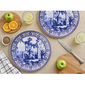 Hermia Set servisnih tanjira, 6 komada, Plavi