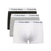 shumee Calvin Klein moške boksarice, paket treh, črne, bele, sive, velikost XL
