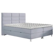 Carryhome POSTELJA Z VZMETNICO 180 cm x 200 cm , tekstil svetlo siva
