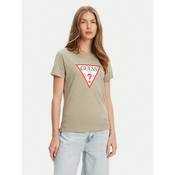 GUESS JEANS GREEN WOMEN'S SHORT SLEEVE T-SHIRT