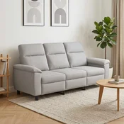 Vidaxl Kavč Oblačno siva 214 x 90 x 95 cm Blago