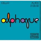 Thomastik Alphayue AL400 Cello 1/2 Medium C-D-A-G 1/2 Žica za viloncelo (Kao novo)