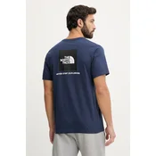 THE NORTH FACE Majica EVOLUTION BOX NSE  mornarska / črna / bela