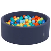 shumee KiddyMoon okrogel penasti suhi bazen z žogicami 7 cm 90x30 cm za senzorično integracijo
