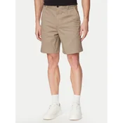 HUGO Kratke hlače iz tkanine Genar261S 50567293 Svetlo rjava Slim Fit
