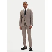 HUGO Obleka Arti-Hesten 50544524 Svetlo rjava Extra Slim Fit