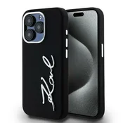1 to 3 Ovitek Karl Lagerfeld Silikon Kovinski Logo Pisa Za Iphone 15 Pro Max