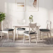 Jastucici za sjedenje 4 pcs Tamno siva 40 x 40 x 6 cm