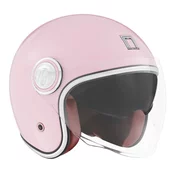 Otvorena motociklisticka kaciga NOX PREMIUM Heritage pastelno roza
