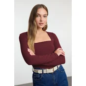 Trendyol Milla ženska bluza Twoaw25Bz00194, bordo