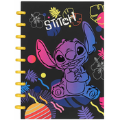 Patio Disney črna. Spiralni zvezek B5. Velik obroč. Mreža s 100 listi. 3. šiv.
