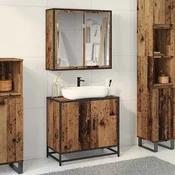 vidaXL Komplet pohištva za kopalnico 2 pcs Star les 65 x 33 x 60 cm