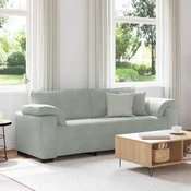 Trosjed Sofa Svijetlosiva 220x77x82 cm Baršun