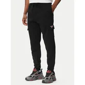 Reebok Spodnji del trenirke Balint RK25740CCM Črna Regular Fit