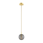 Argon 8512 - Lestenec na vrvici PALOMA 1xE14/7W/230V pr. 12 cm zlata/črna