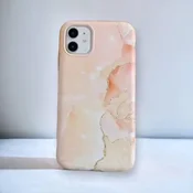 Infostyle Silikonski ovitek Marble za iPhone 12 Pro Max Oranžna/TPU silikon