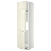 METOD Vis.elem.frižid./zamrz. i 3 vrata, bela/Bodbyn prljavobela, 60x60x220 cm