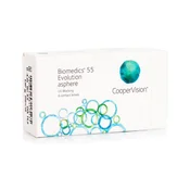 CooperVision Biomedics 55 Evolution (6 leč) Dioptrija: -3.25, Ukrivljenost: 8.9, Premer: 14.2