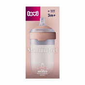 LOVI Mammafeel Bottle 3m+ otroška steklenička, ki spominja na materine dojke 250 ml za otroke
