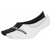 Carape za tenis Adidas Thin Linear Ballerina Socks 2P - white/black
