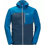 Jack Wolfskin EAGLE PEAK II SOFTSHELL M, muška jakna za planinarenje, plava 1306911