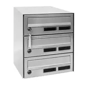 M30 modularni nabiralnik RAL RAL 7035/siva 2. ključi s číslovaním 95 mm