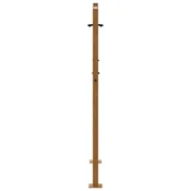shumee vidaXL Vrtna vrata 105x130 cm nerjaveče jeklo z vzorcem plamena