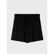 Sinsay - Rebraste kratke pantalone - crno