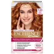 Barva za lase Loreal Excellence Creme - 7.43 bakreno-zlato blond 192 ml