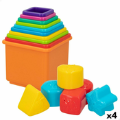 Sklopivi Blokovi PlayGo 16 Dijelovi 4 kom. 10,5 x 9 x 10,5 cm