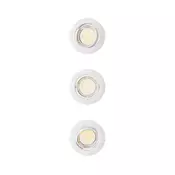 Philips - Komplet 3x ugradna stropna svjetiljka PERIDOT 1xGU10/7W/230V bijela