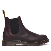 Gležnjarji Chelsea Dr. Martens 2976 YS Crazy Horse DM27486600 Bordo rdeča