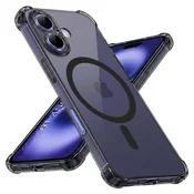 Hibridni ovitek Techsuit Shockproof MagSafe za iPhone 16 - smoke black