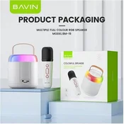 BAVIN Bluetooth zvučnik - BM-19/ mini karaoke sa mikrofonom/ bela