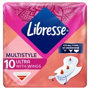 Libresse Ultra Multistyle higijenski uložak s krilcima, za sve vrste donjeg rublja, 10 komada