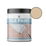Smania TilePaint Premium premaz za keramične ploščice (300 g), barva za ploščice v kopalnici in kuhinji, samonivelirni keramični premaz bež