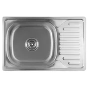 AQUALINE Vgradno nerjavno korito z odkapalnikom 660x180x420 mm - AQUALINE
