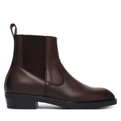 Škornji KARL LAGERFELD Dallas KL12646 Temno rjava