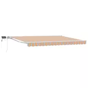 Rucni okvir tende s LED-ima Plava, Narancasta, Bijela 4,5 × 3 m