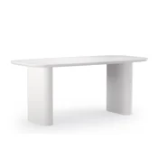 Miza Burleson 345 Bela, 76x90x180cm, MDF plošča, MDF plošča