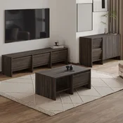 Laris - Walnut Walnut Living Room Furniture Set