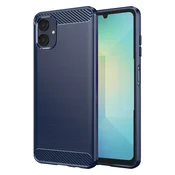 TPU gel ovitek Brushed Carbon za Samsung Galaxy A06 - moder