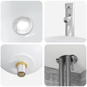 vidaXL vidaXL Umivalnik s pritrditev na steno Siva Sonoma 49,5 x 41 x 64,5 cm, (5000245073)