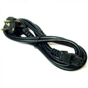 230V omrežni kabel za prenosni računalnik, CEE7 (vilice) - C5, 2 m, odobren s strani VDE, črn, logotip, trikotni priključek (MickeyM