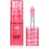 Makeup Revolution Pout Lip olje za ustnice z vlažilnim učinkom odtenek Watermelon Pink 3 ml
